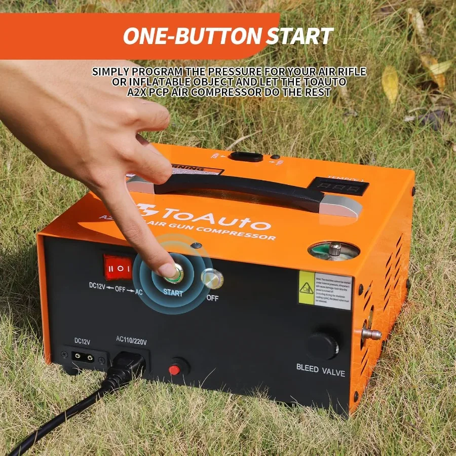 ضاغط هواء PCP مطور مع زر واحد للبدء ووظيفة التوقف التلقائي تصميم محمول لارتفاع 4500 رطل لكل بوصة مربعة 30 ميجا باسكال #3