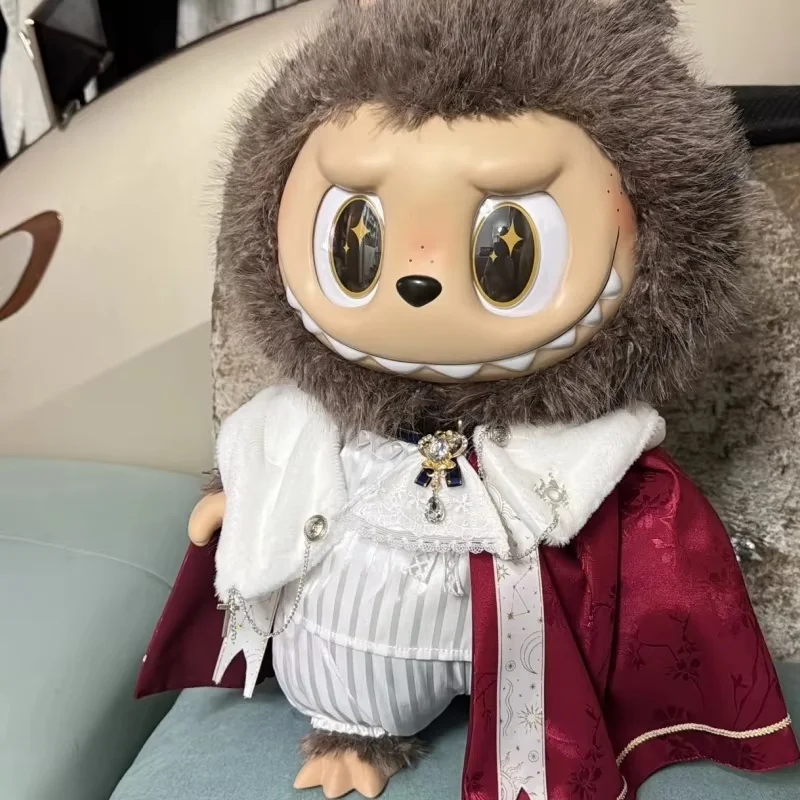 In Stock Zimomo The Leader Angel In Clouds Vinyl Doll Labubu Dolls Clothes 58cm King'S Cloak Diamond Set Replace Surprise Gifts