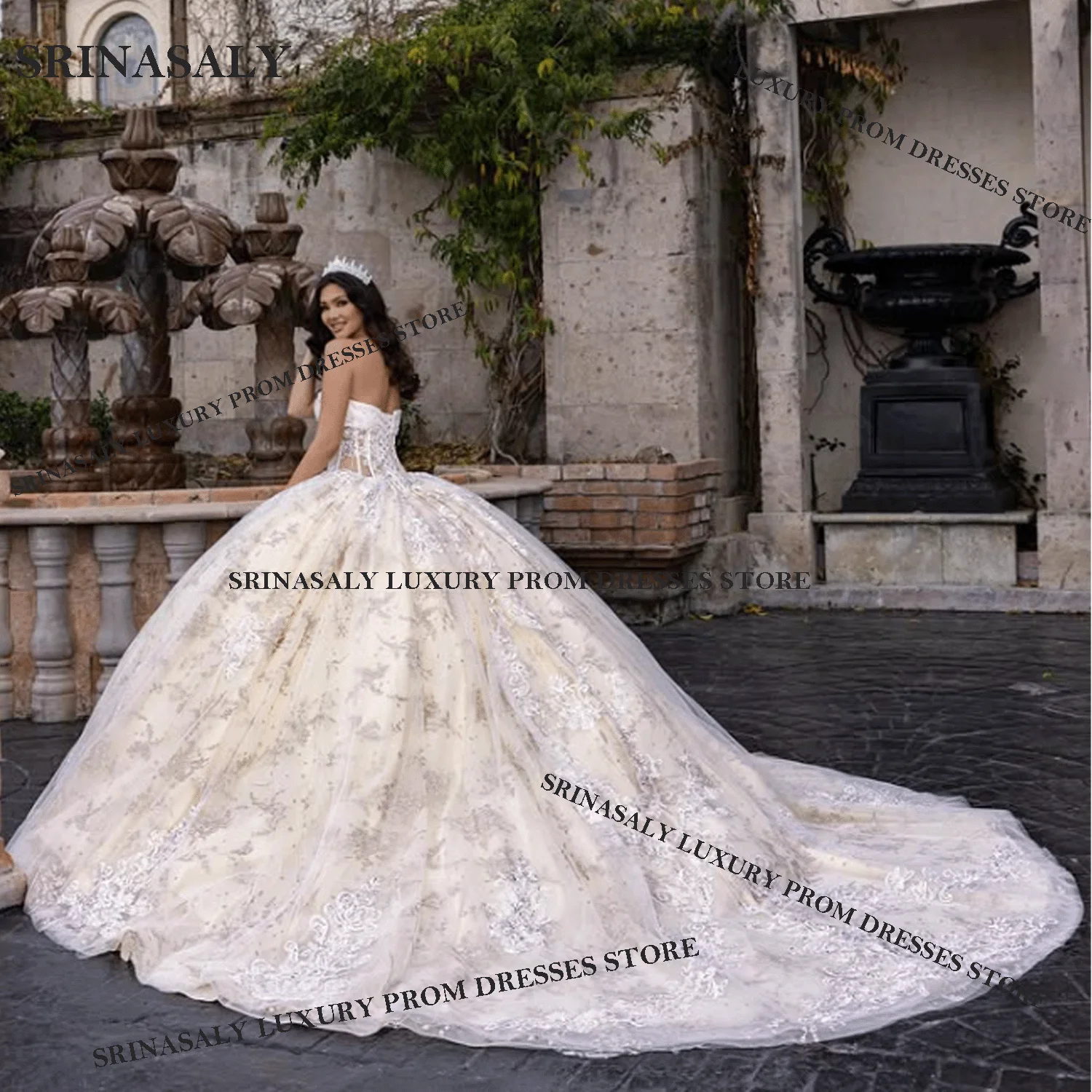 

Luxury Mexican Off Shoulder Quinceanera Dress Ball Gown Princess Customized Applique Beading Corset Sweet 16 Vestidos De 15 Años