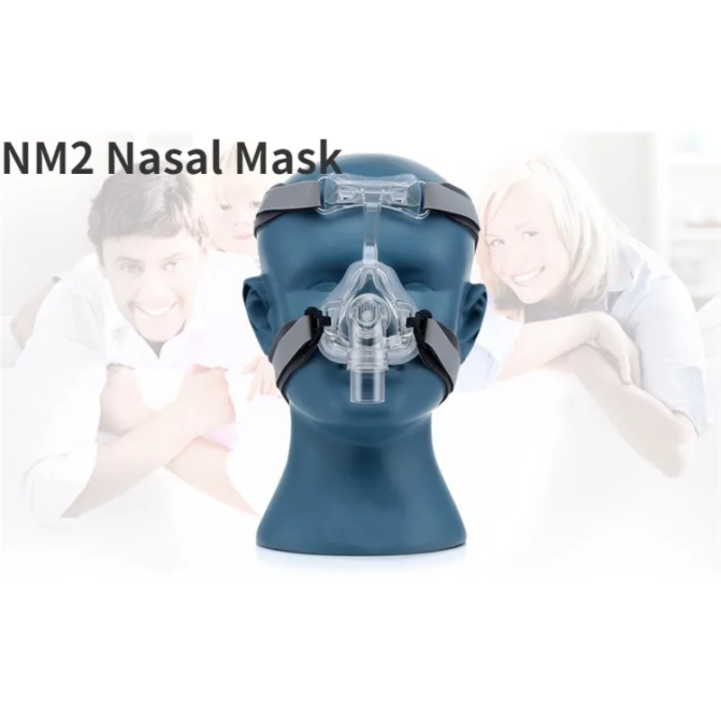 

Adjustable CPAP NM2 Respirator Mask With Headgear Medical Silicone Universal Sleep Apnea Anti Snoring Full Cover Nasal Nose Mask