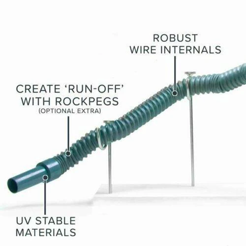 800mm Collapsible Flexible Waste Pipe Expandable Drain Water Hose Can Be Reconnected  For Caravan Motorhome Camper Van
