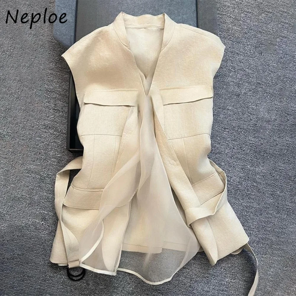 

Neploe New Minority Unique Senior Outwears Light Luxury Beautiful Elegant Moda Veste Femme Age Reduction Hot Sell All-match Tops