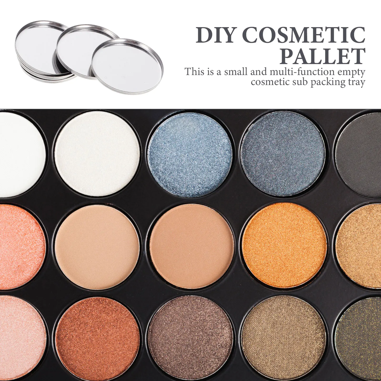 

20 Pcs Eye Shadow Eyeshadow Palette Stainless Steel Plate Makeup Organizer Pallete