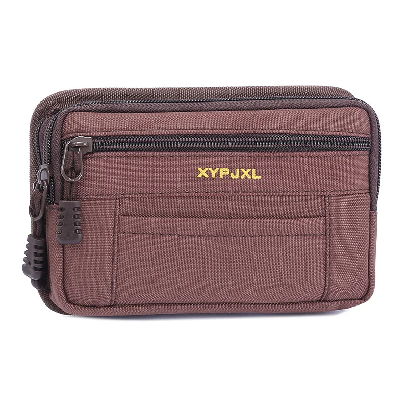 Canvas Waist Bag Outdoor Sports Multifunctional Male Waist Pack High Quality Durable High-capacity Bags Portable Phone Purse