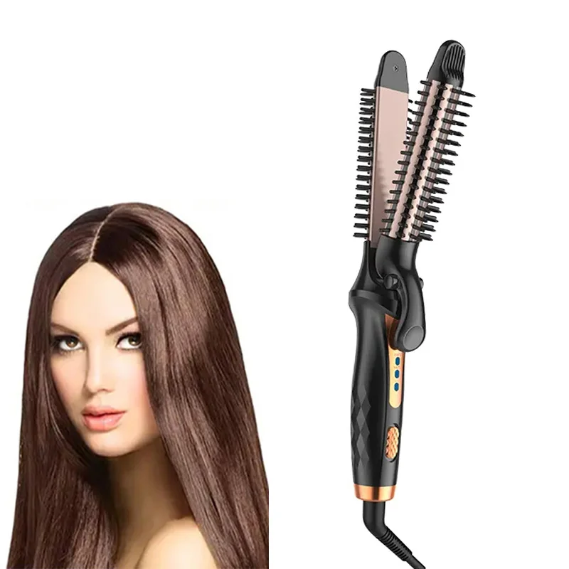 

High quality home portable hair straightener home multi-functional lazy hair curler hair straightener。