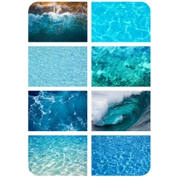 Shining Blue Seawater Ripple Photography Background Ocean Adult Children, Boys and Girls Background Photography Studio