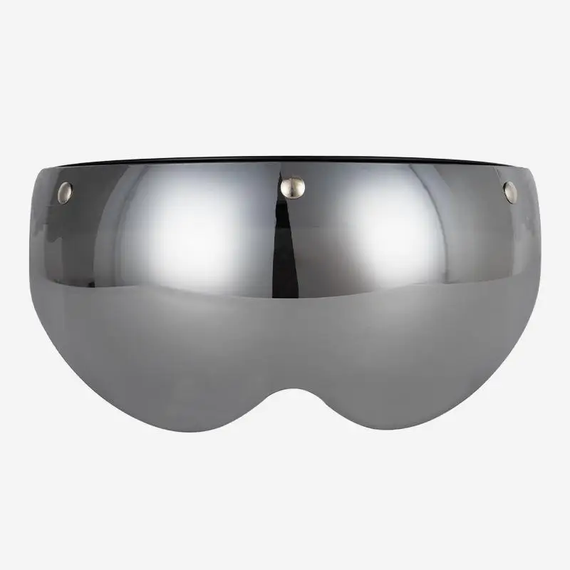 

Motorcycle Helmet Lens W-shaped Anti-Scratch Flip Up Down Shield Replacement For 3-Snap Open Face Helmets Drop Shipping