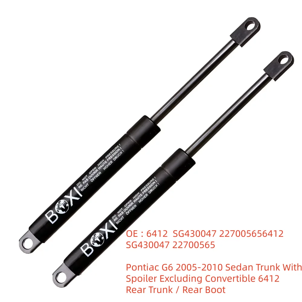 

2 Pcs Trunk Lift Supports For Pontiac G6 2005-2010 Sedan Trunk With Spoiler Excluding Convertible 6412 Lifts Gas Springs