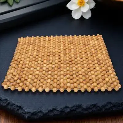 

Pine Wood Seat Cushion Thickened Cooling Car Seat Pad For Summer Driving Beaded Cover For Truck Suv Car Interior