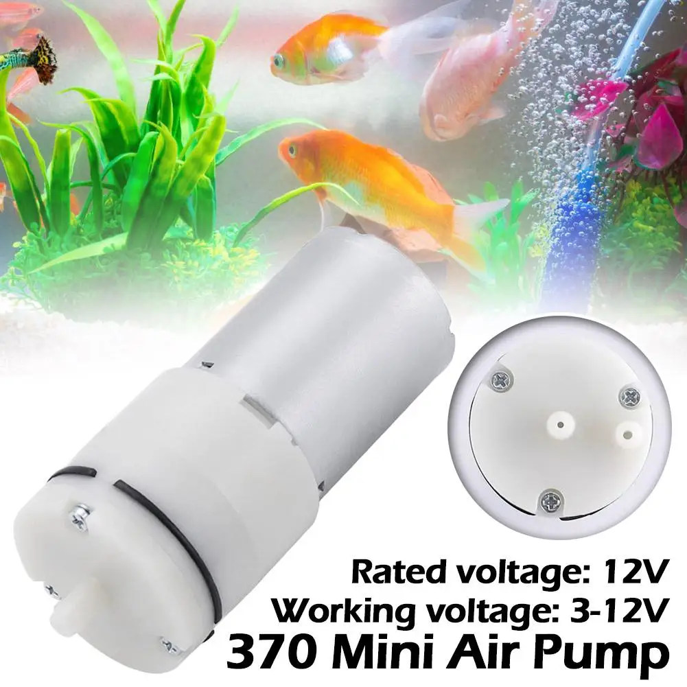 370 Mini Air Pump Electric Micro Vacuum Booster 3.7V High Tank 6V Pump Vacuum Air 12V Fish Silent Aquarium Power Oxygenatio O6O5