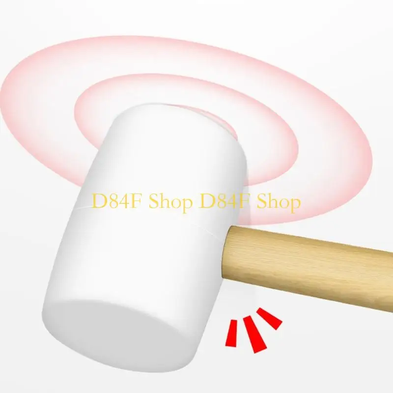 D84F 8oz Floor Ceramic Installation Hammer for Pasting Outer Box Ceramic Tiles Road Engineering Gift for DIY Lovers and Adult