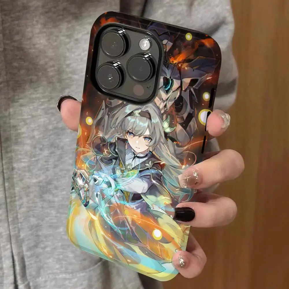 

firefly honkai star rail Phone Case Double-layered 2-in-1 Film Case For IPhone 16 15 Promax 14 13 Pro 12 11 plus Samsung SCovers