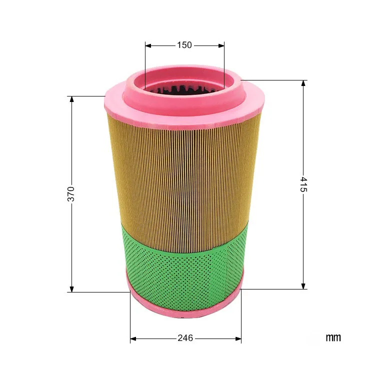 Elemento de filtro do compressor de ar, apto para Atlas Copco GA75, C25860, 1613950300, 1Pc, novo