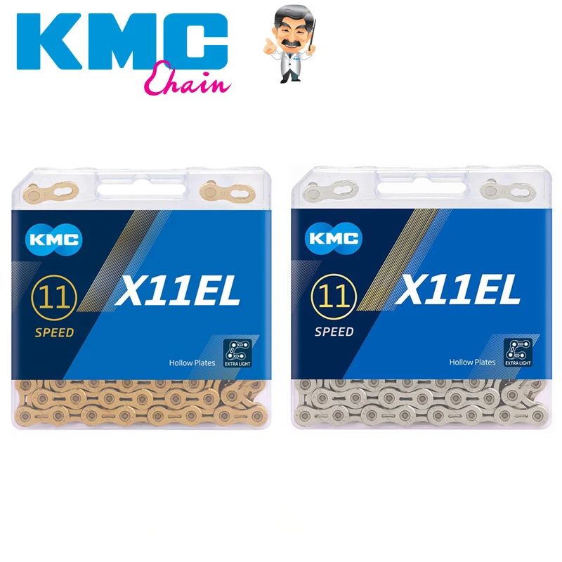 

KMC 11EL 11 Speed MTB Road Bike Chain 116 Links Bicycle Chains Extra Light Race Chain for Shimano/SRAM/Campagnolo