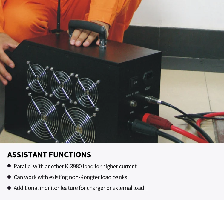 For UPS System Battery Real Capacity Test: Kongter Customized DC Load Bank Battery Load Unit with Real Time Data