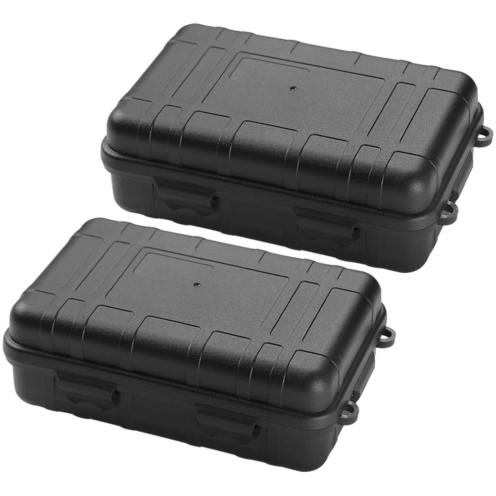 2pcs 생존 저장 상자 프리미엄 Pp 휴대용 충격 방지 내구성 야외 필드 박스 캠핑 하이킹 생존 장치