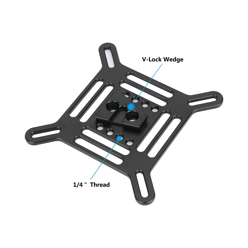 HDRIG Multipurpose Cheese Plate With 75 X 75Mm & 100 X 100Mm For VESA Mount For Monitor Bracket Photography Video Accessories