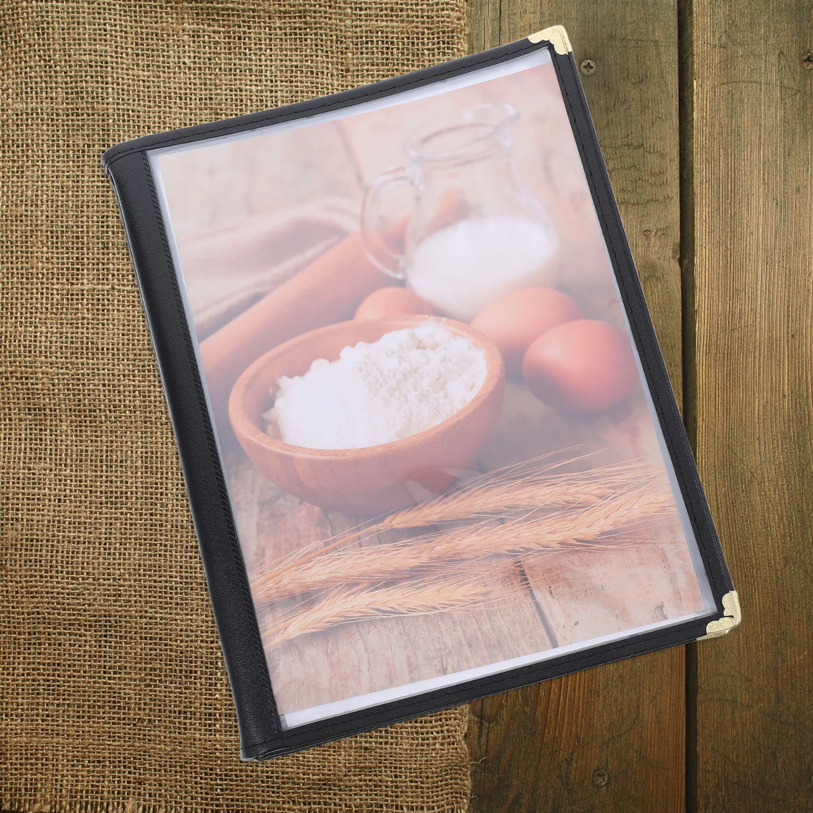 Transparente Menüordner-PVC-Abdeckungen mit Hüllen für Hotels, Restaurants, Bars, schmutzabweisend