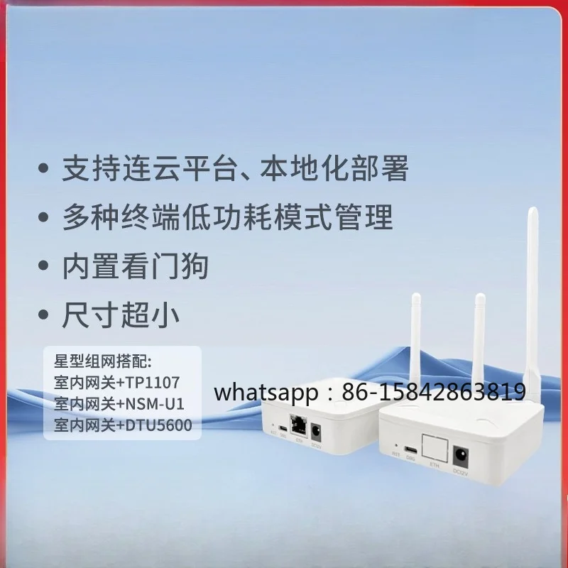 Industrial LoRa IoT Wireless Gateway Full Netcom Support Ad Hoc Network MQTT Protocol 433 470MHz Data Transmission Gateway