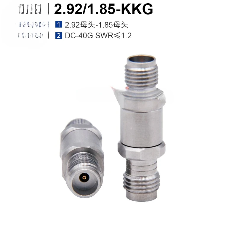 Millimeter Wave Adapter 2.92/1.85-KKG 2.92 Female Head To 1.85 Female DC-40G