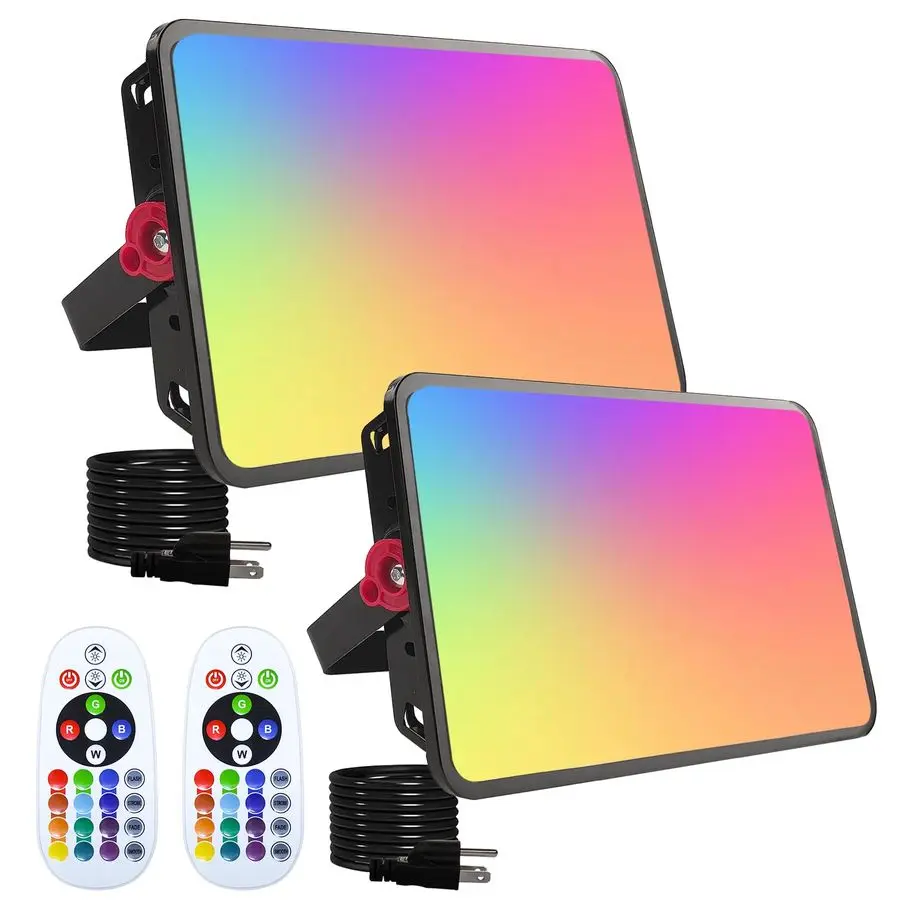 

Комплект прожекторов RGB мощностью 200 Вт, прожектор RGB с изменением цвета, интеллектуальный прожектор RGB с дистанционным управлением, для клуба, свадьбы, плаката, S