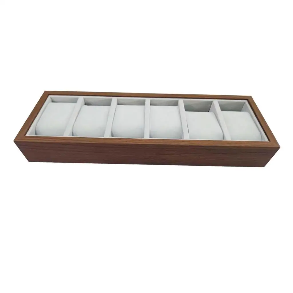 Watch Tray 6 Slots Watch Tray for Men Watch Jewelry Tray for Home Decoration