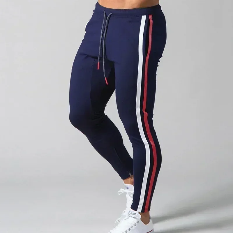 Men's Color-Block Striped Jogging Pants Casual Fitness Running Training Track Pants 2026 Fashion
