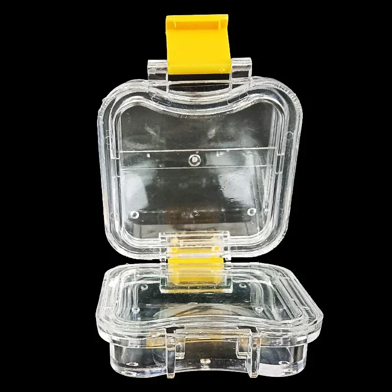 Dental Plastic Denture Box with Film Waterproof Teeth Storage Case for Dentures/Implants/Retainers Travel Organizer
