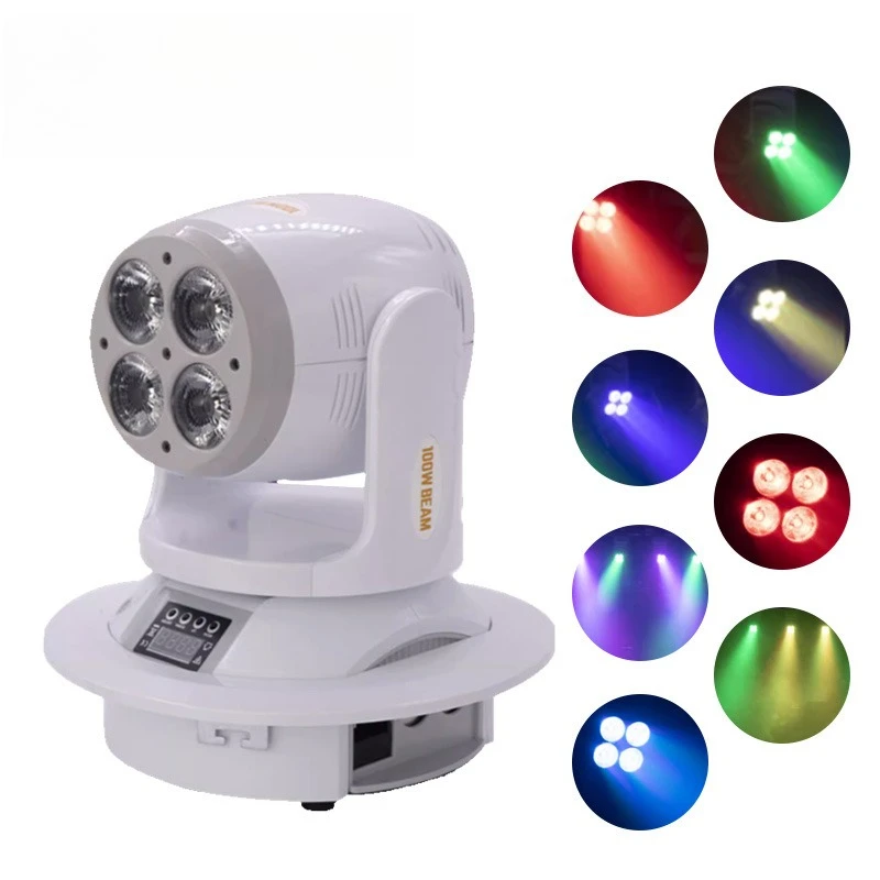 Four Eyes Small Cannon Full Color LED Moving Head Dyeing Par Fill Light for KTV Private Room Bar Party Stage Atmosphere