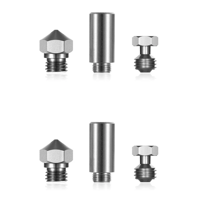 

1Set MK10 All Metal Hotend Kit 0.4Mm MK10 Nozzle Thermal Barrier Throat Tube For Wanhao &I3 Connector For 3D Printer