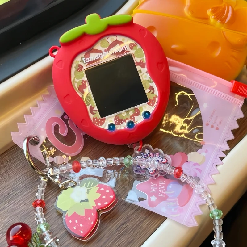 

Новый защитный чехол Tamagotchi Uni, силиконовый чехол, мягкий милый анти-осенний мультяшный клубничный весенний защитный чехол, коллекционная игрушка