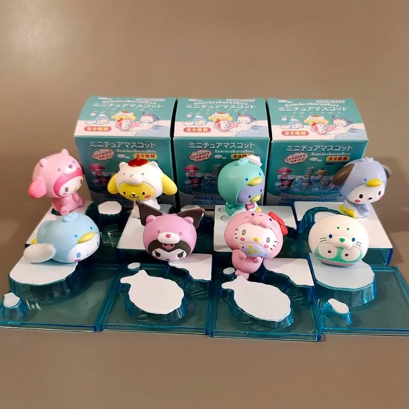 

Snowsworld Action Figures Gift Melody Kuromi Cinnamoroll Cos Cats Cartoon Character Tabletop Decoration Model Toy