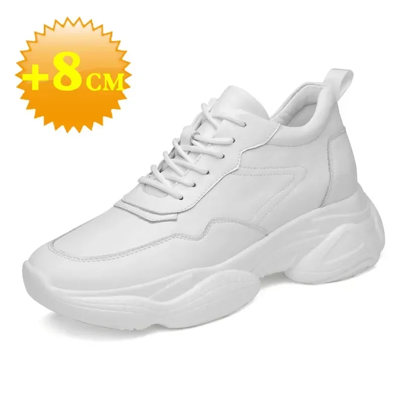 

Мужские кроссовки, обувь-лифт, дышащая обувь на скрытом каблуке для мужчин, увеличивающая стельку, спортивная повседневная обувь высотой 6 см, 48