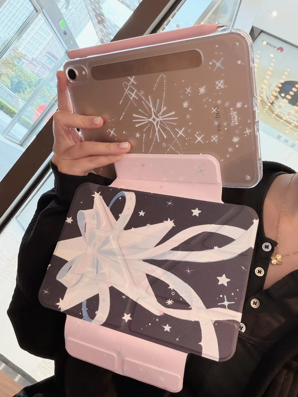 Space Interstellar Gift Flower Y2K Cover For iPad Pro 13 11th M5 M4 12.9 A16 10 8 7 9th 10th Air 11 M2 M3 Mini Split Tablet Case