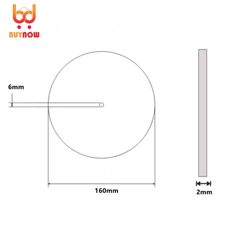 

Diameter 160mm, Inner Hole 6mm,Thickness 2mm Industrial Measuring Disc Stainless Steel Angle Disc Mechanical Fittings