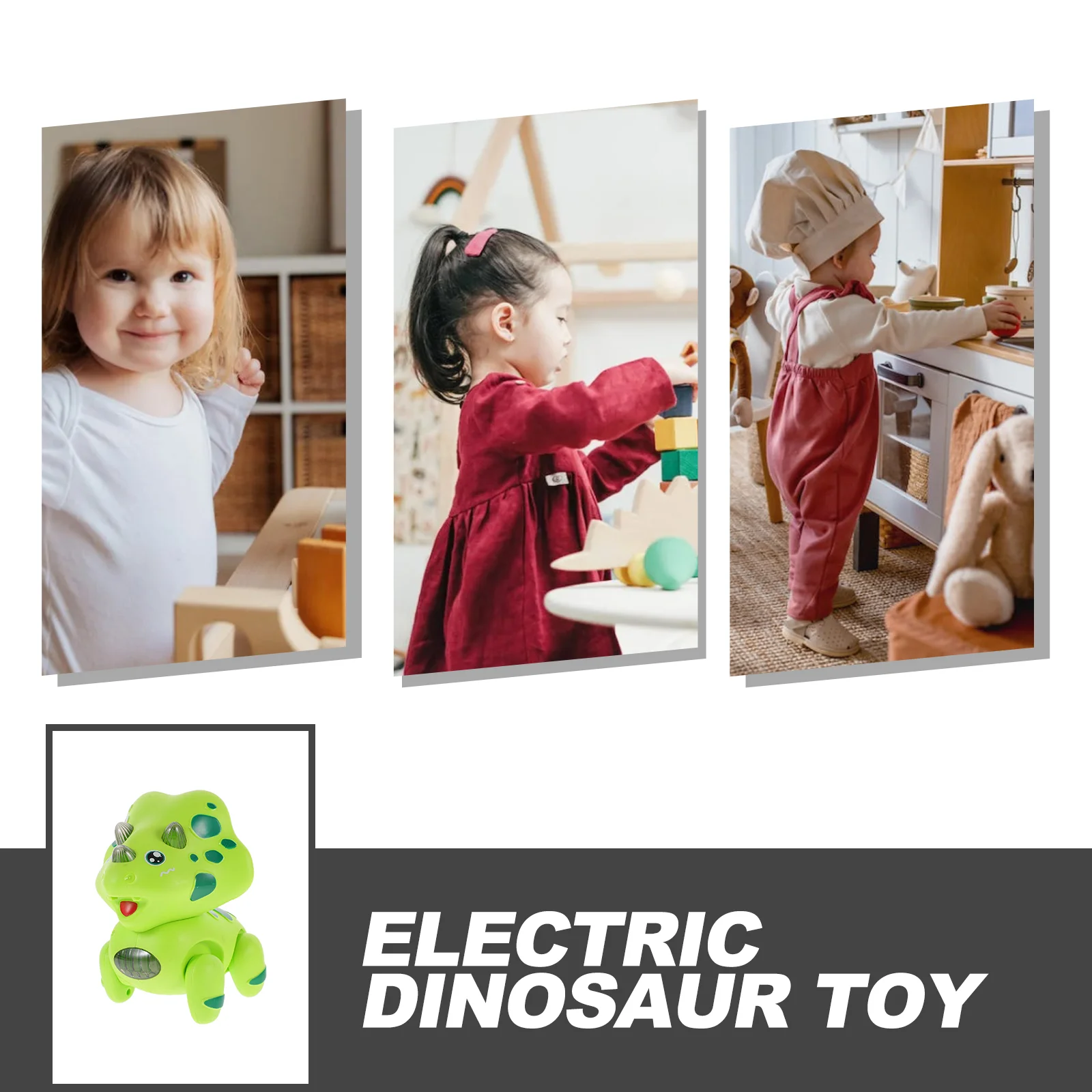 Juguete de dinosaurio eléctrico para niños, niñas que caminan, niños pequeños, música Animal, juguetes educativos encantadores para