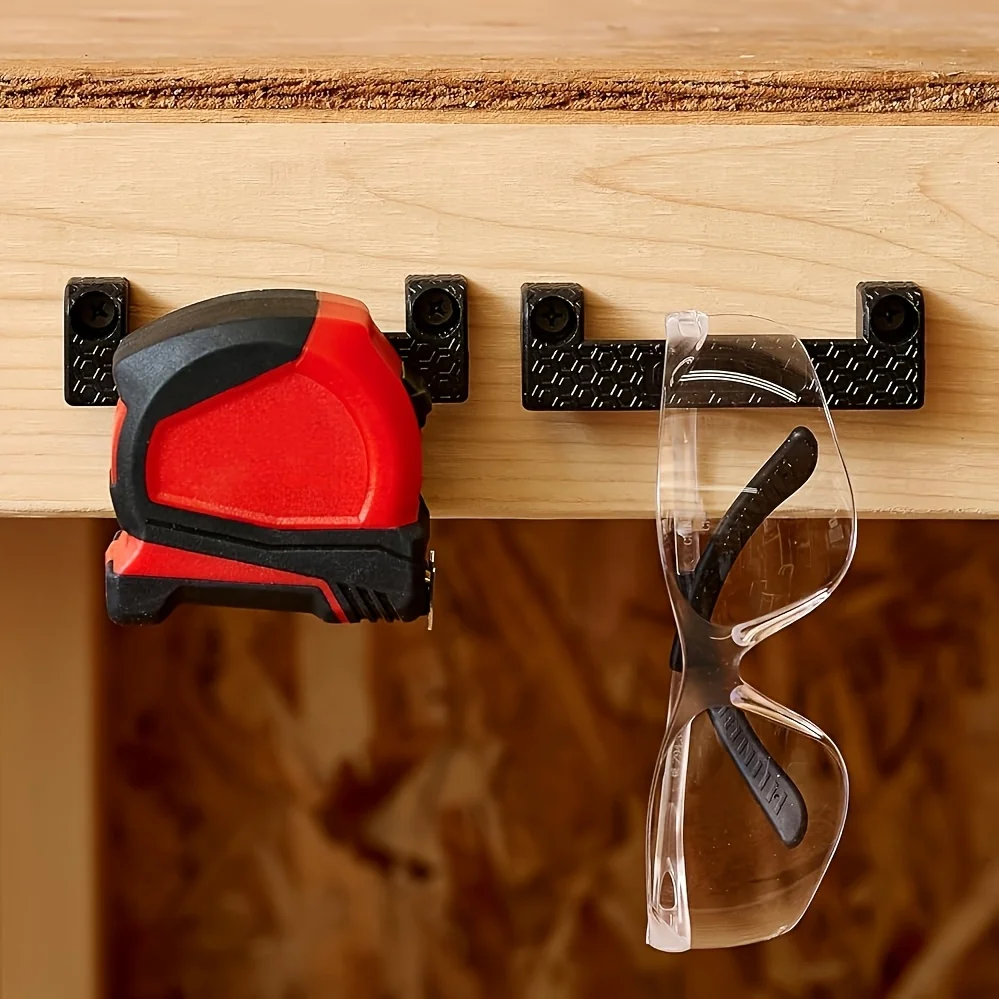 4 Pack Tape Measure Holder - Garage Organization Tool Storage - Tool Holder for Ladders, Workbench Power Tools