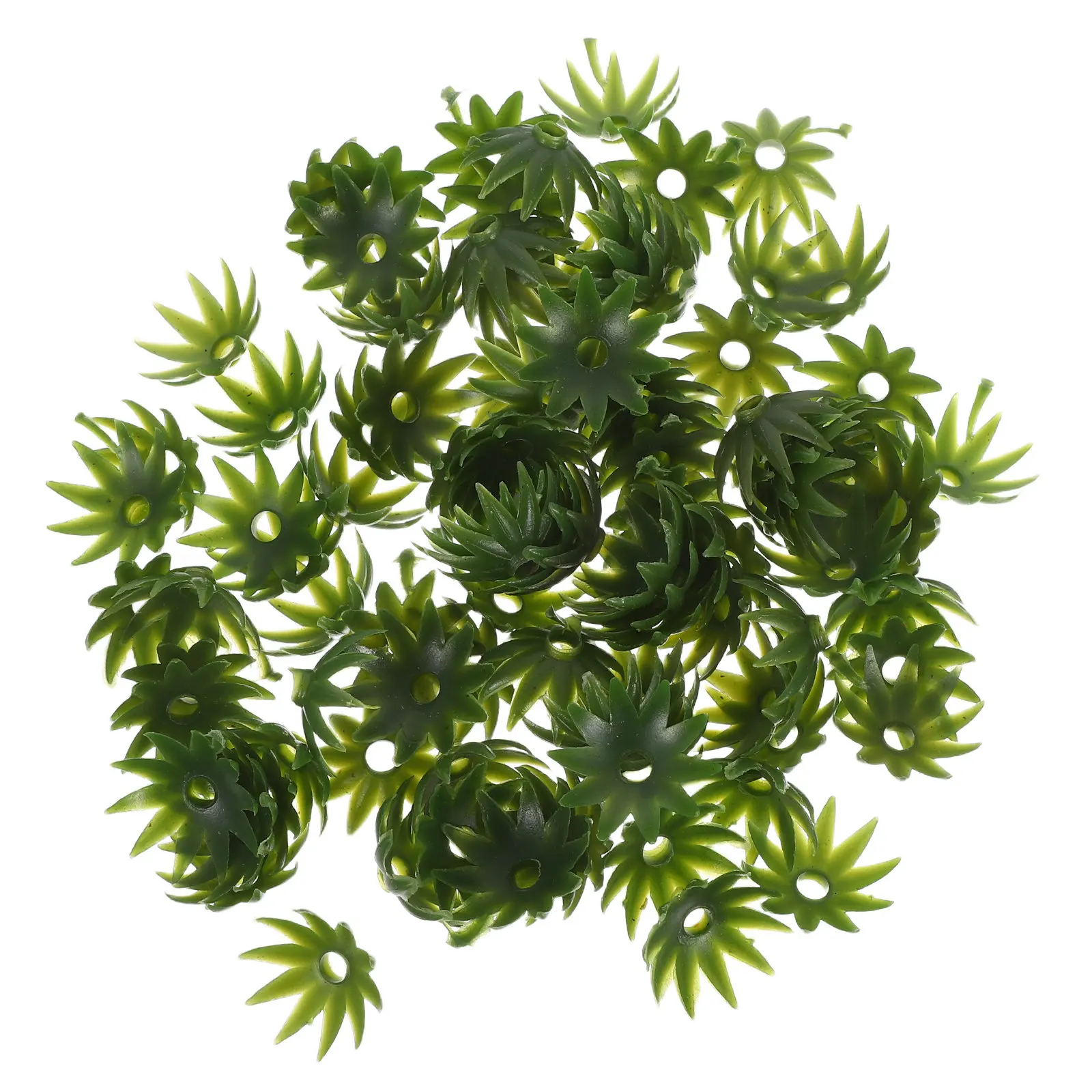 100Pcs Artificial Flower Calyx Plastic Bases 2.3cm Green Rose Calyx Caps for DIY Floral Arrangement Supplies Silk Stem - view 2
