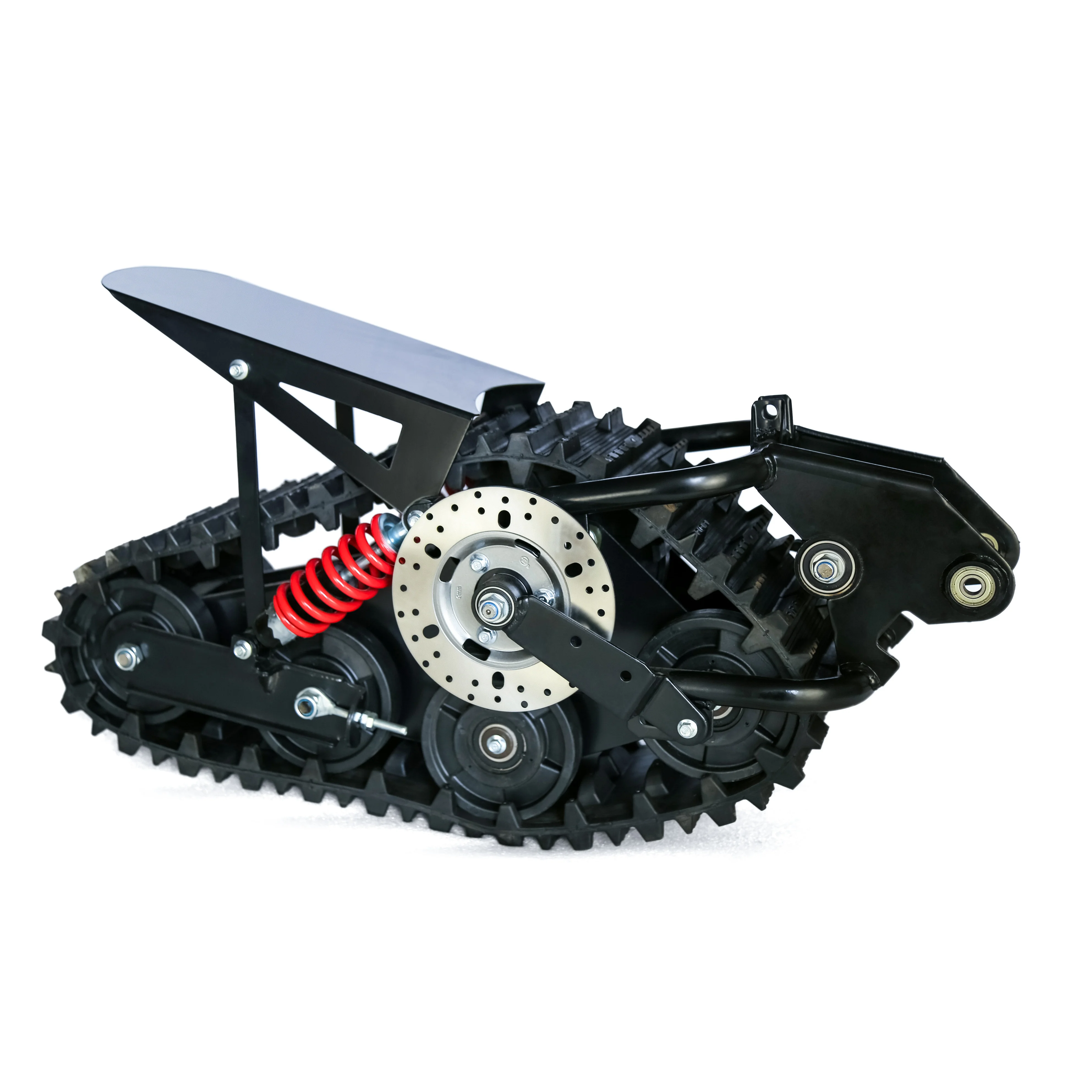 DIY Two Wheeled Off-road Track Dirt Snow Motorcycles Modification Accessories Rubber Tracks and Sled Boards