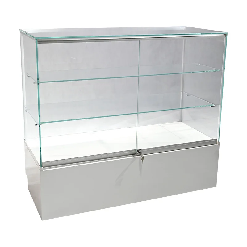 

custom.Factory Custom White Melamine Facing Display Cabinet Store Jewelry Showcase