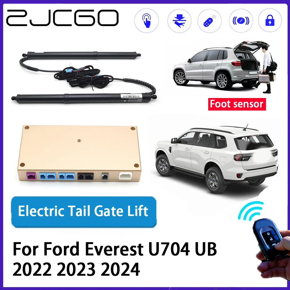 

ZJCGO Car Auto Trunk intelligent Electric Tail Gate Lift Automatic Tailgate Opener for Ford Everest U704 UB 2022 2023 2024