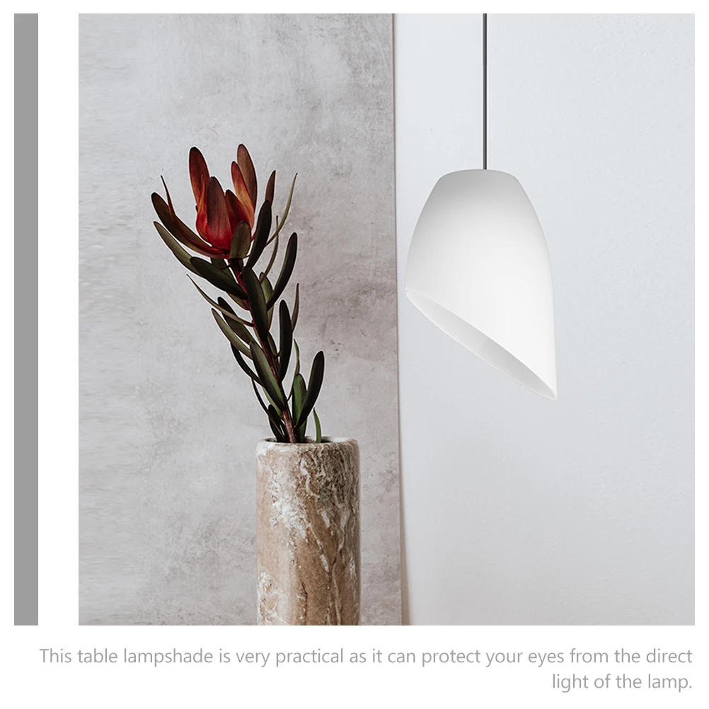

Horseshoe Lampshade Plastic Table Lamp Shade Replacement Small Light Cover Decorative Floor Lamp Shade Eye Protection Minimalist