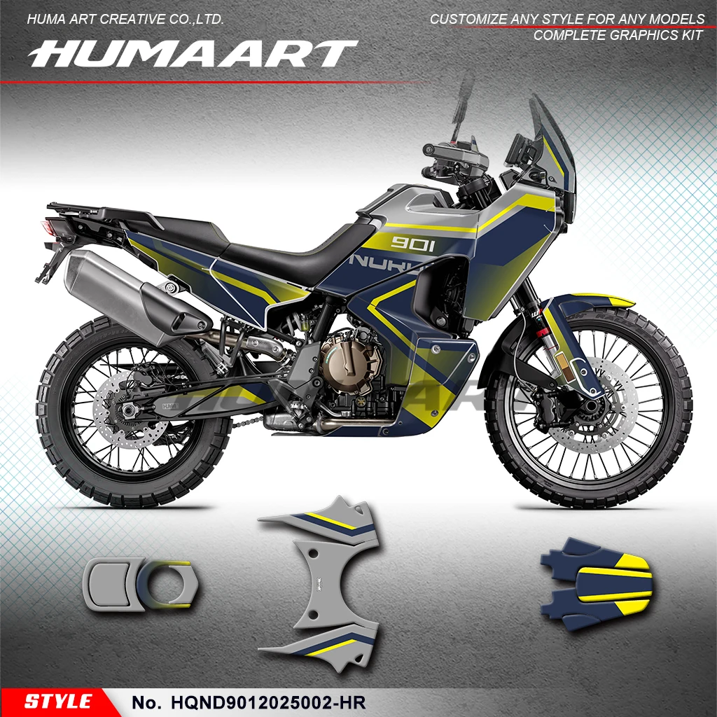 

Виниловая пленка с графикой мотоцикла HUMAART для HUSQVARNA NORDEN 901 2020 2021 2022 2023 2024 2025, Décor, HQND9012025002-HR