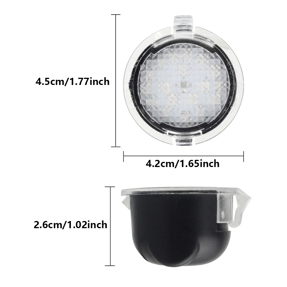 3F1Z13B375AA ABS and PC for Ford Taurus E 2003-2007 LED Side Mirror Puddle Light Bright Illumination view 5