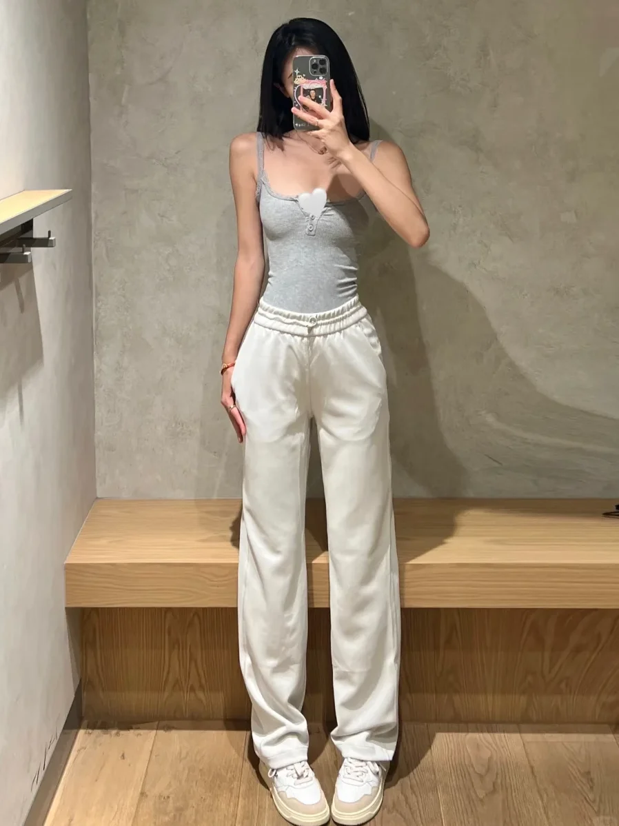 Thiened Fce Yoga Pants High Waist Straight Leg Casual Women's Long Trousers Spor Sle Warm Lycra Nylon Fabric