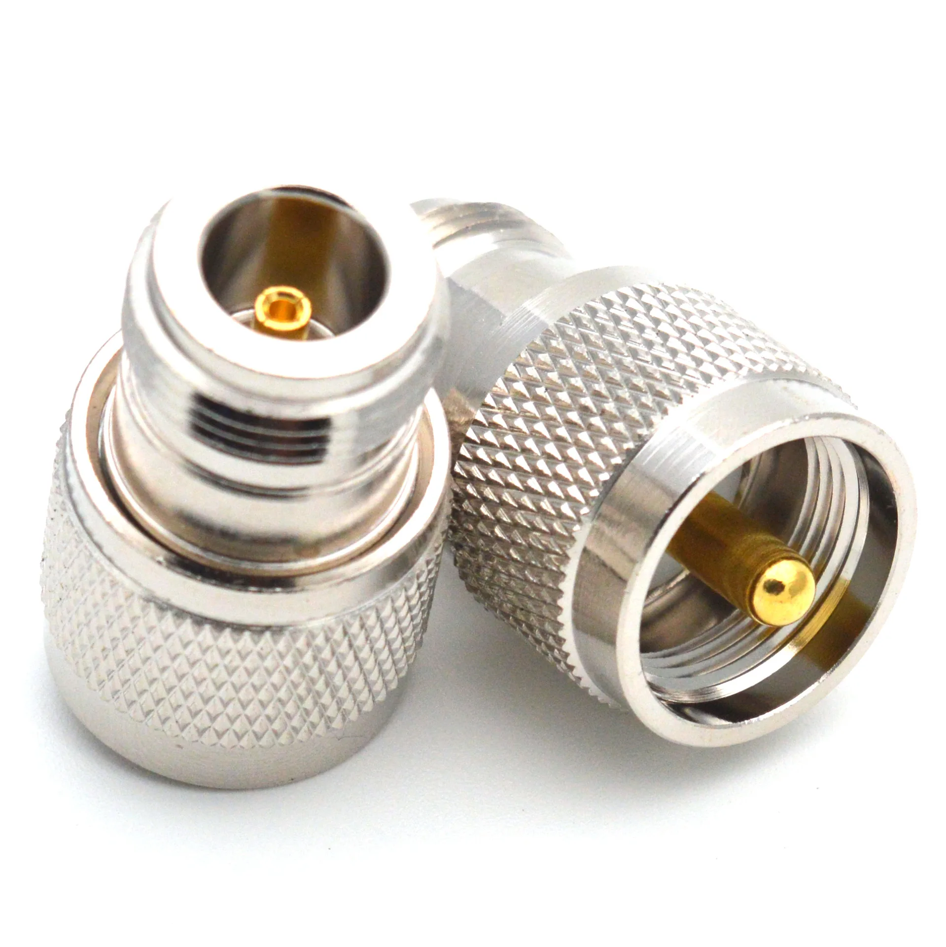 N-Buchse auf UHF-Stecker PL259 Koaxialadapter aus Kupfer/Messing, gerader HF-Stecker für Antennenkabel und Radio – Detail 5