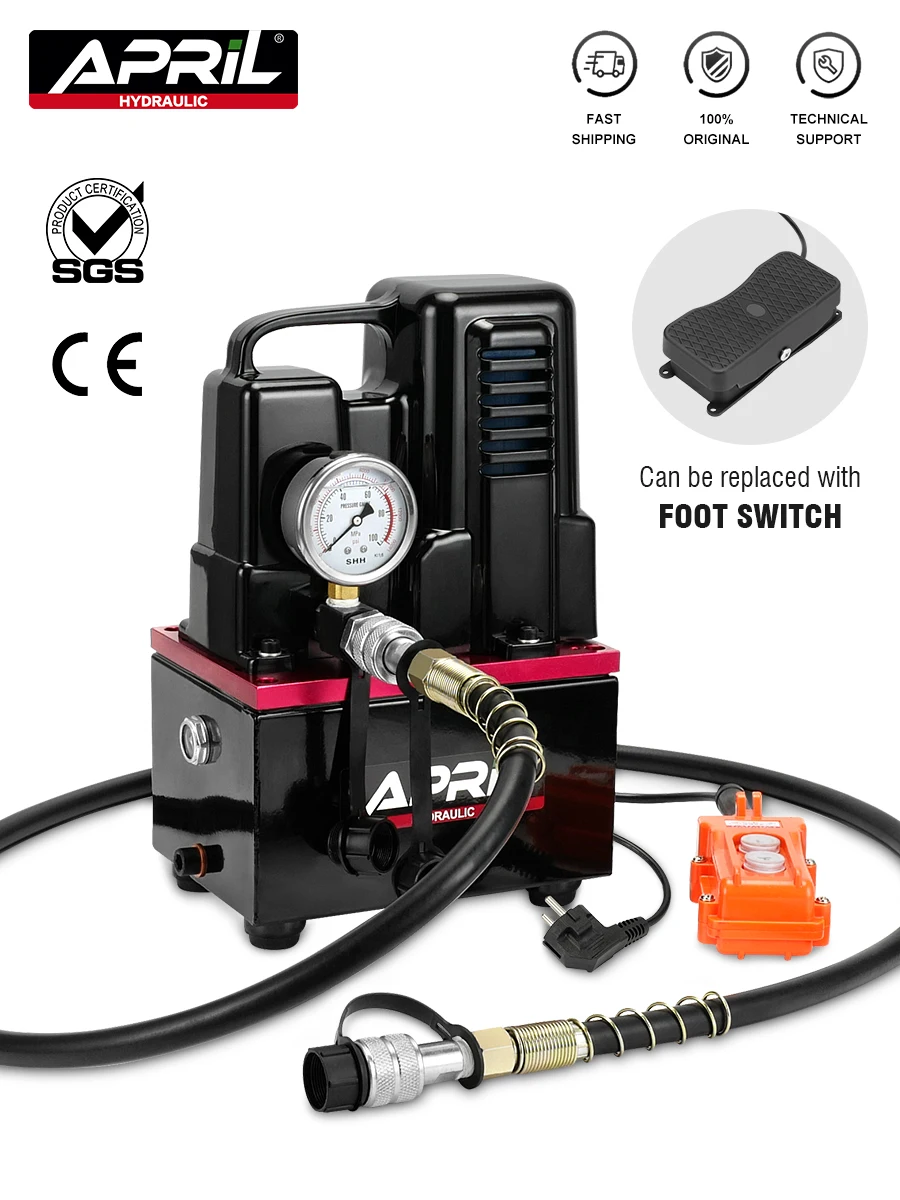 

220V 1.2KW High-Voltage Electric Pump Tools Manual/Foot Switch Electric Hydraulic Pump Hydraulic Station QQ-700