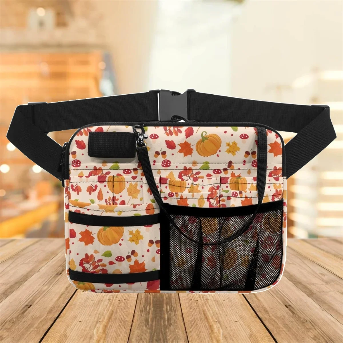 Waist Bags for Women Pumpkin Maple Leaf Emergency Adjust Strap Fanny Packs New Belt Organizer Storage Zip riñoneras Para Hombre