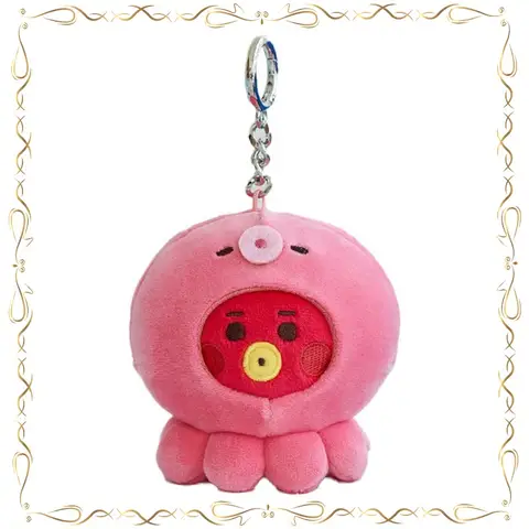 BT21 Jeon Jung Kook Kim Tae Hyung Cartoon Image Ocean Friend Series Soft Keychain Cute Doll Package Hanging Star Periphery