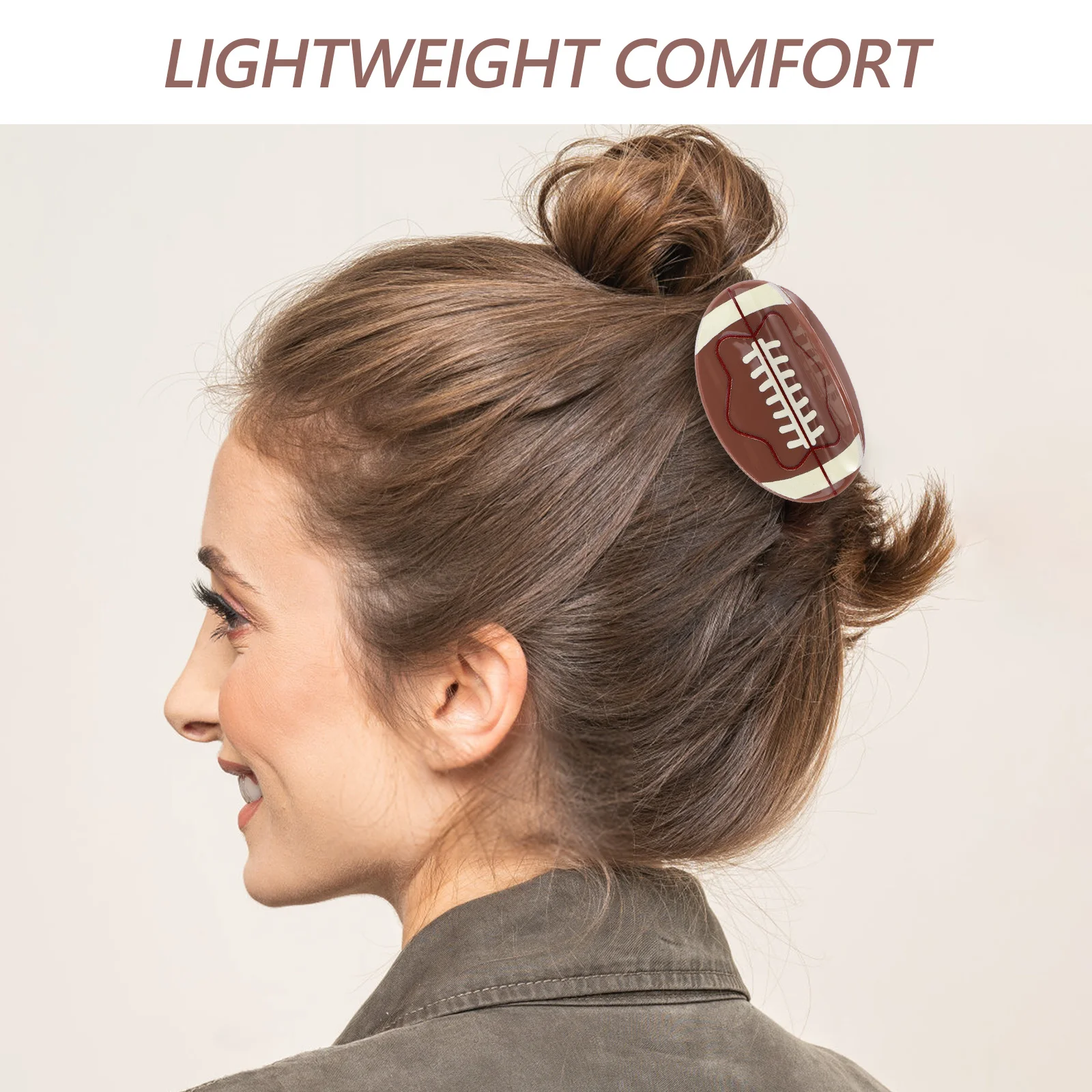 

Hair Clip Backofthehead Claw Design Lightweight Durable Sport Hair Accessories Game Day Clips Funny Claw Clips